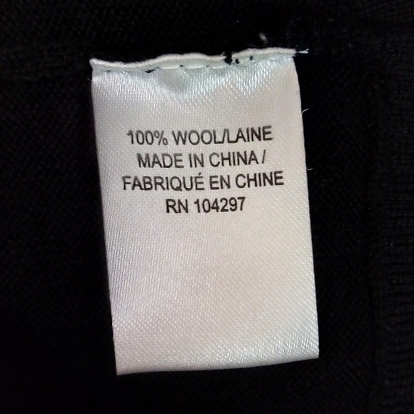 Milly | Black Wool Eyelet Layered Effect Crew Neck Pullover Style Sweater Top - Picture 7 of 8